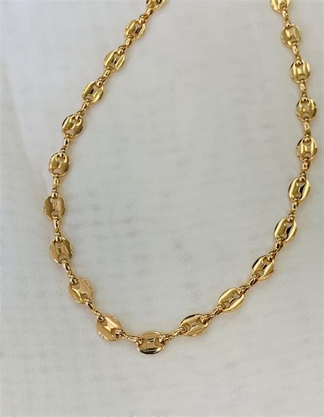 4mm gold gucci necklace|gucci gold necklace set.